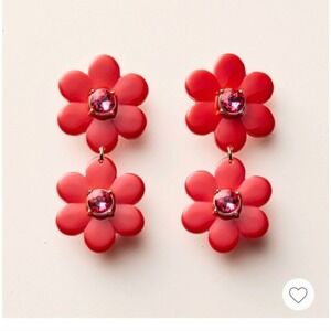Kate Spade New‎ York x Target Red Flower Dangle Earrings